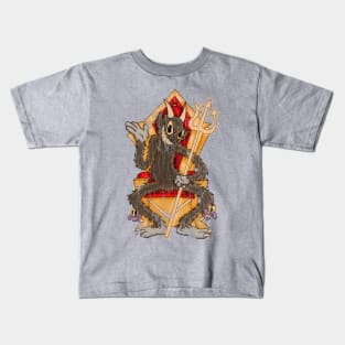 Devil Look Vintage Cartoon Fan Art Design Kids T-Shirt